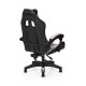Καρέκλα γραφείου gaming William PU μαύρο-λευκό 60x59x108/118