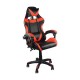 Καρέκλα γραφείου gaming William PU μαύρο-κόκκινο 60x59x108/118