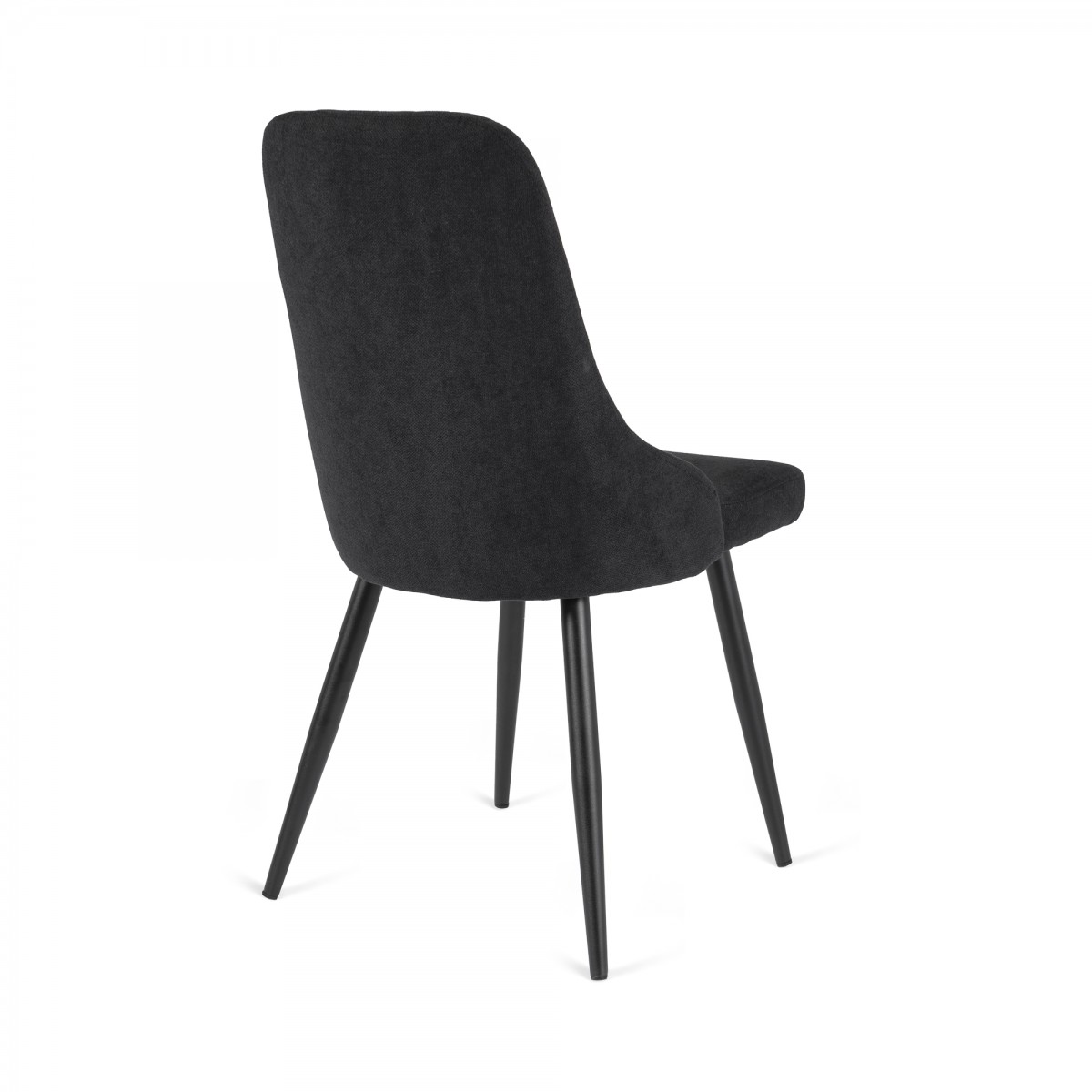 Καρέκλα "VERA" από ύφασμα/μέταλλο σε μαύρο χρώμα 46x57x91