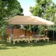 Κιόσκι πτυσσόμενο επαγγελματικό "Party" σε μπεζ χρώμα 3x6
