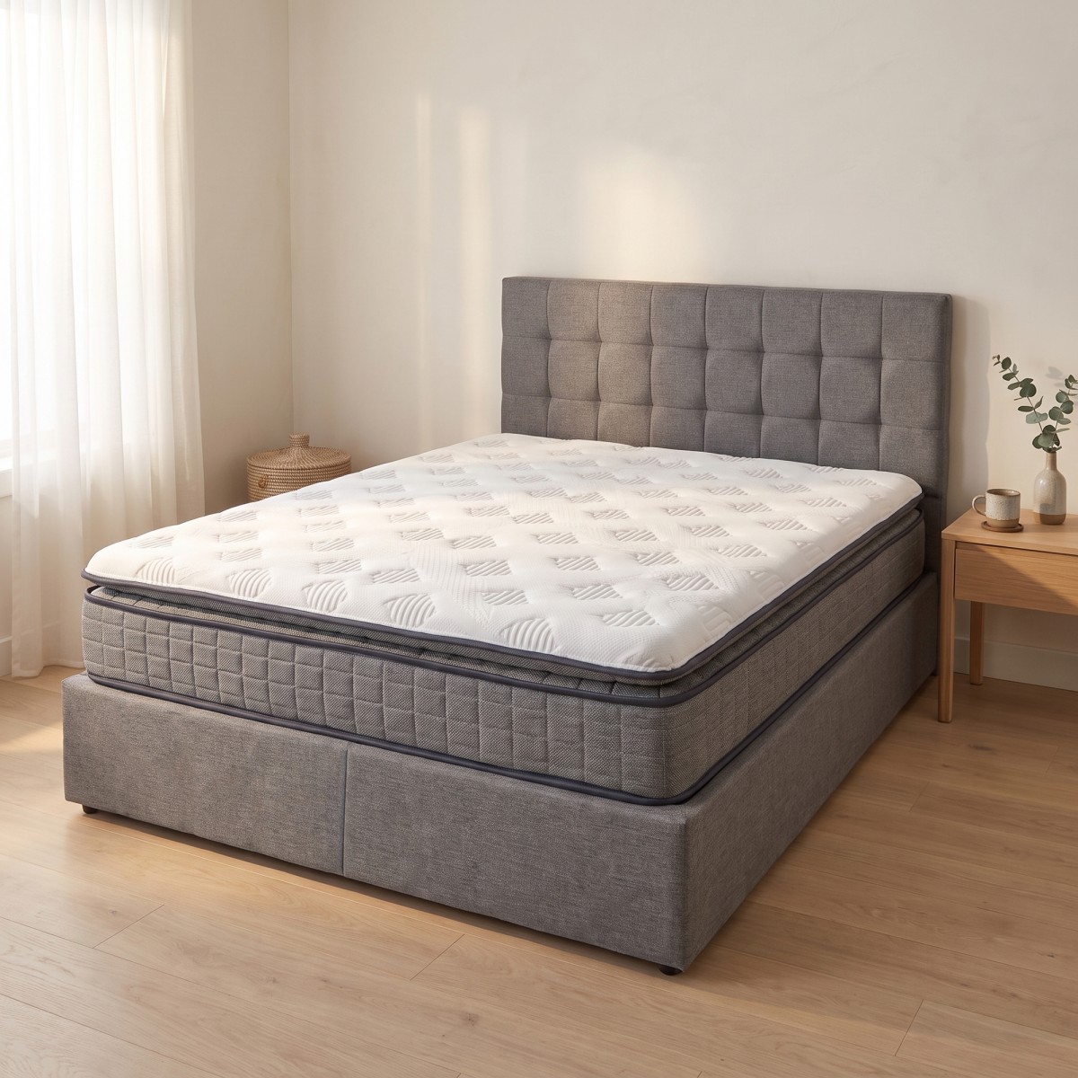 Στρώμα Divan pocket spring με aloe vera και ανώστρωμα 30cm 160x200