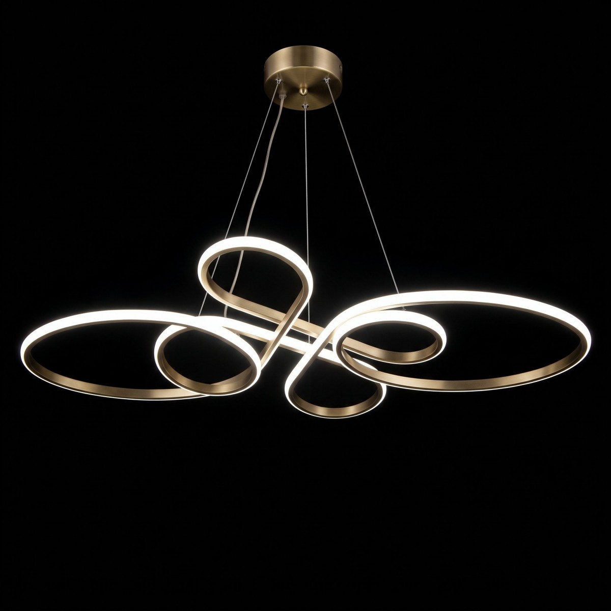 Φωτιστικό οροφής Giovanni led μέταλλο μπρονζε 70x30x70