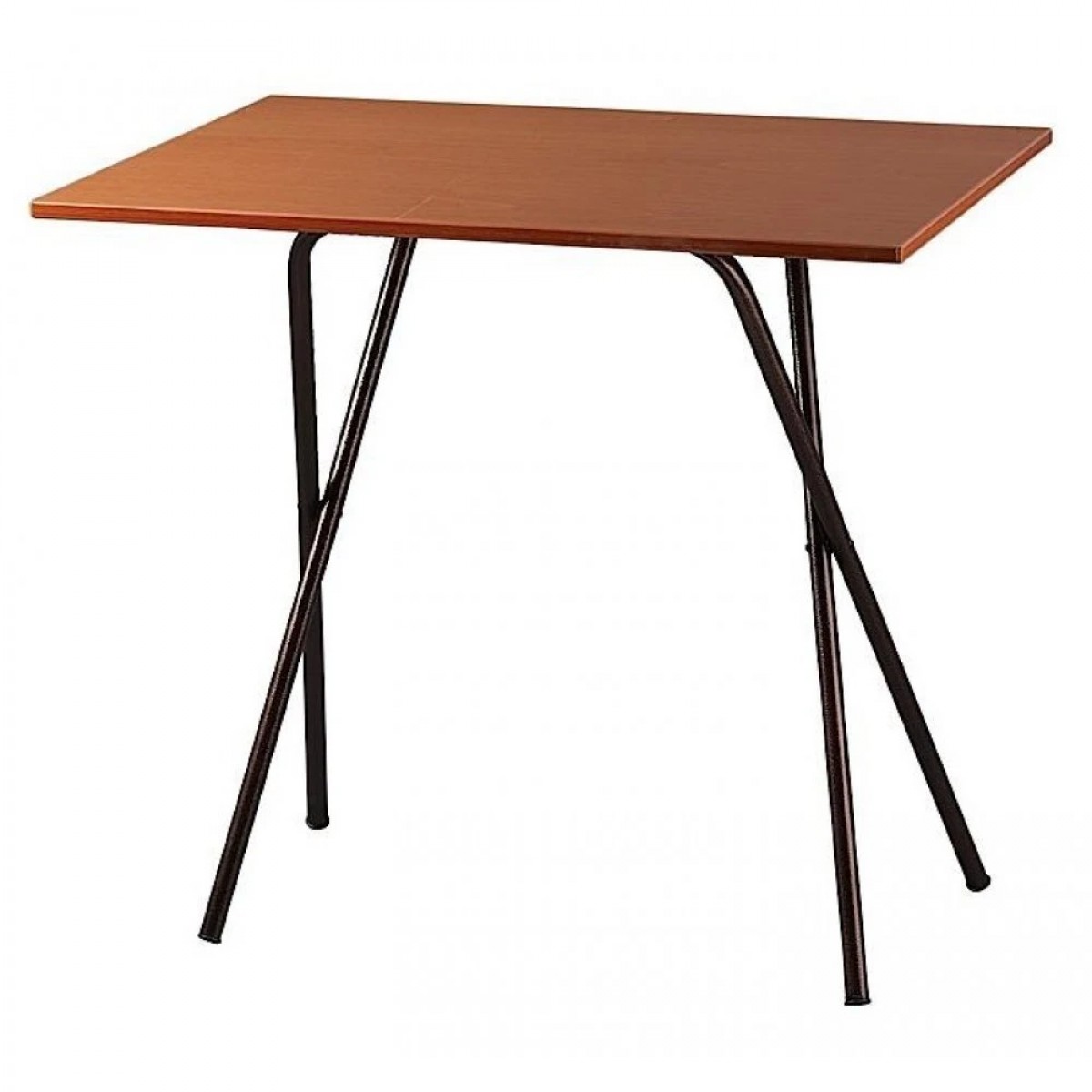 Τραπέζι μεταλλικό σε χρώμα μαύρο/καφέ 60x40x59