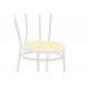 Καρέκλα "WIEN" από μέταλλο/σχοινί σε εκρού/μπεζ χρώμα 40x47x85