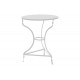 Τραπέζι "ΚΙΜΩΛΟΣ" από μέταλλο σε λευκό χρώμα Φ58x72