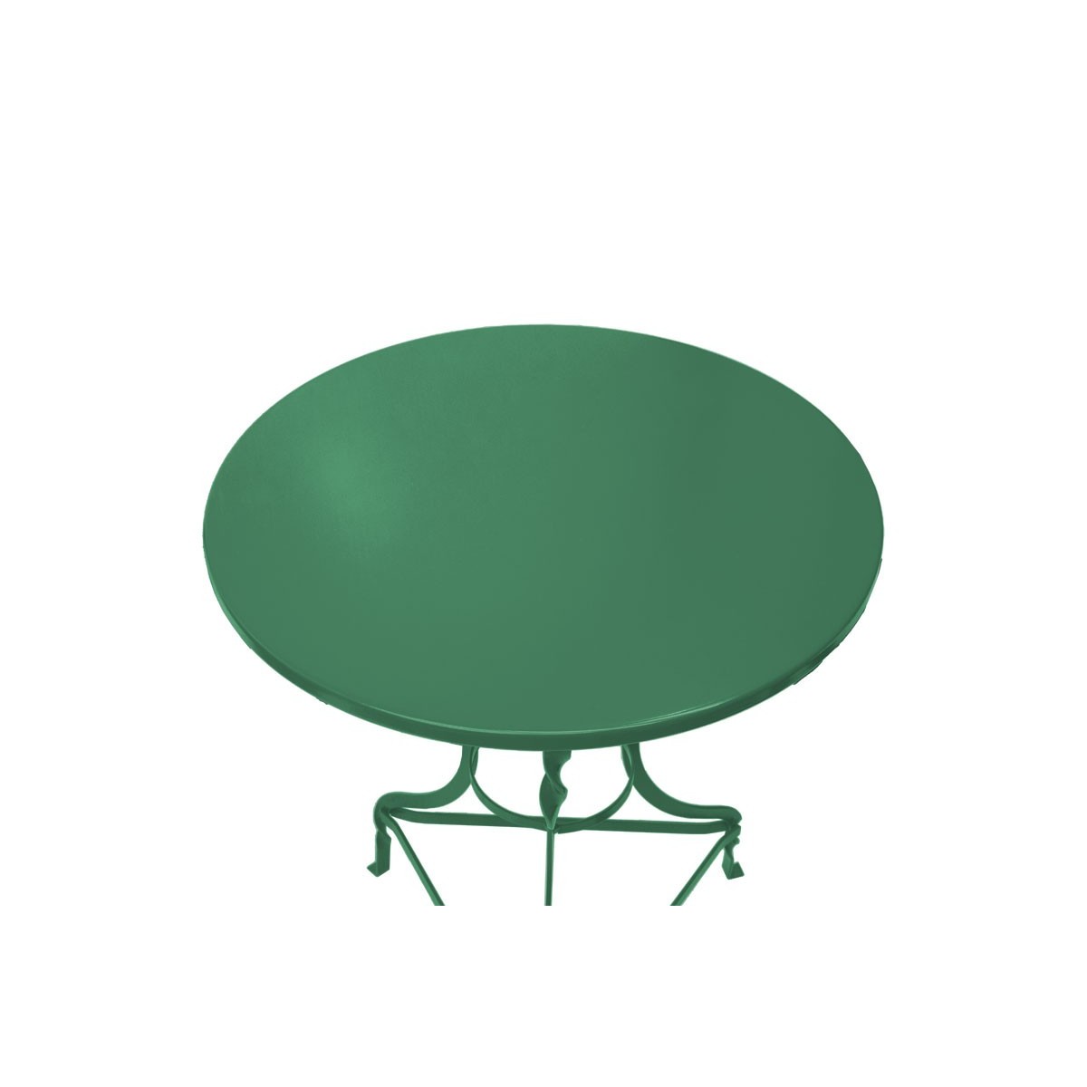 Τραπέζι "ΚΙΜΩΛΟΣ" από μέταλλο σε πράσινο χρώμα Φ58x72