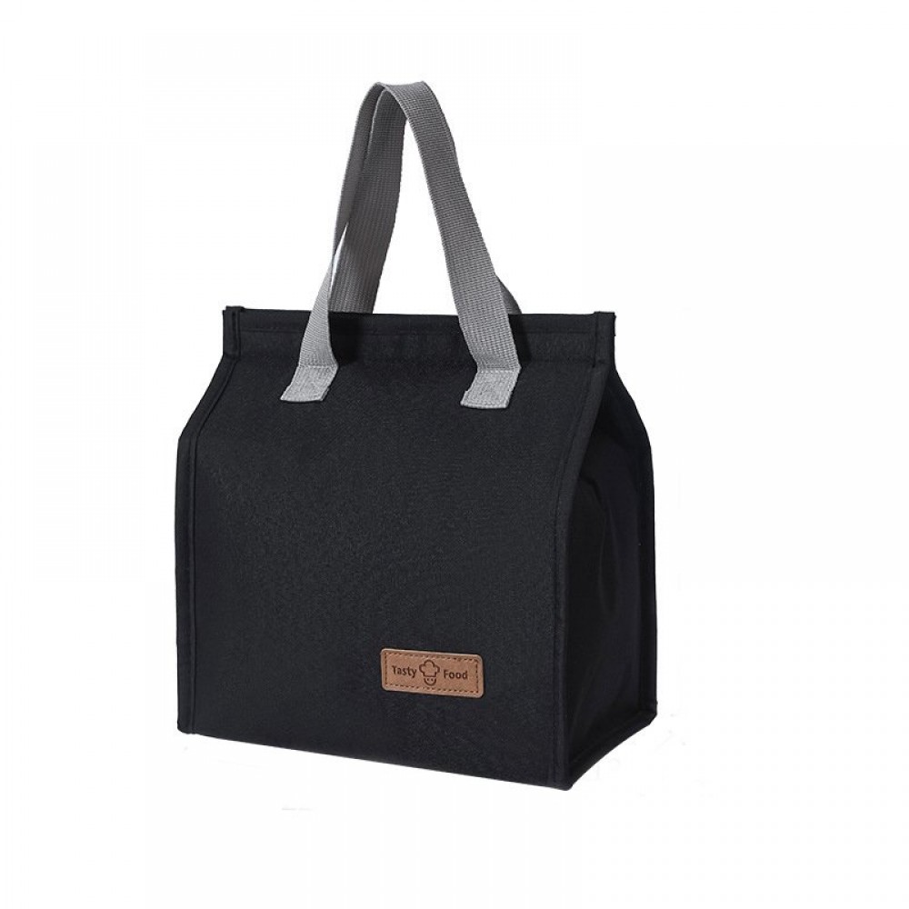 Τσάντα "TASTY" ισοθερμική από ύφασμα σε μαύρο χρώμα 23x15x26