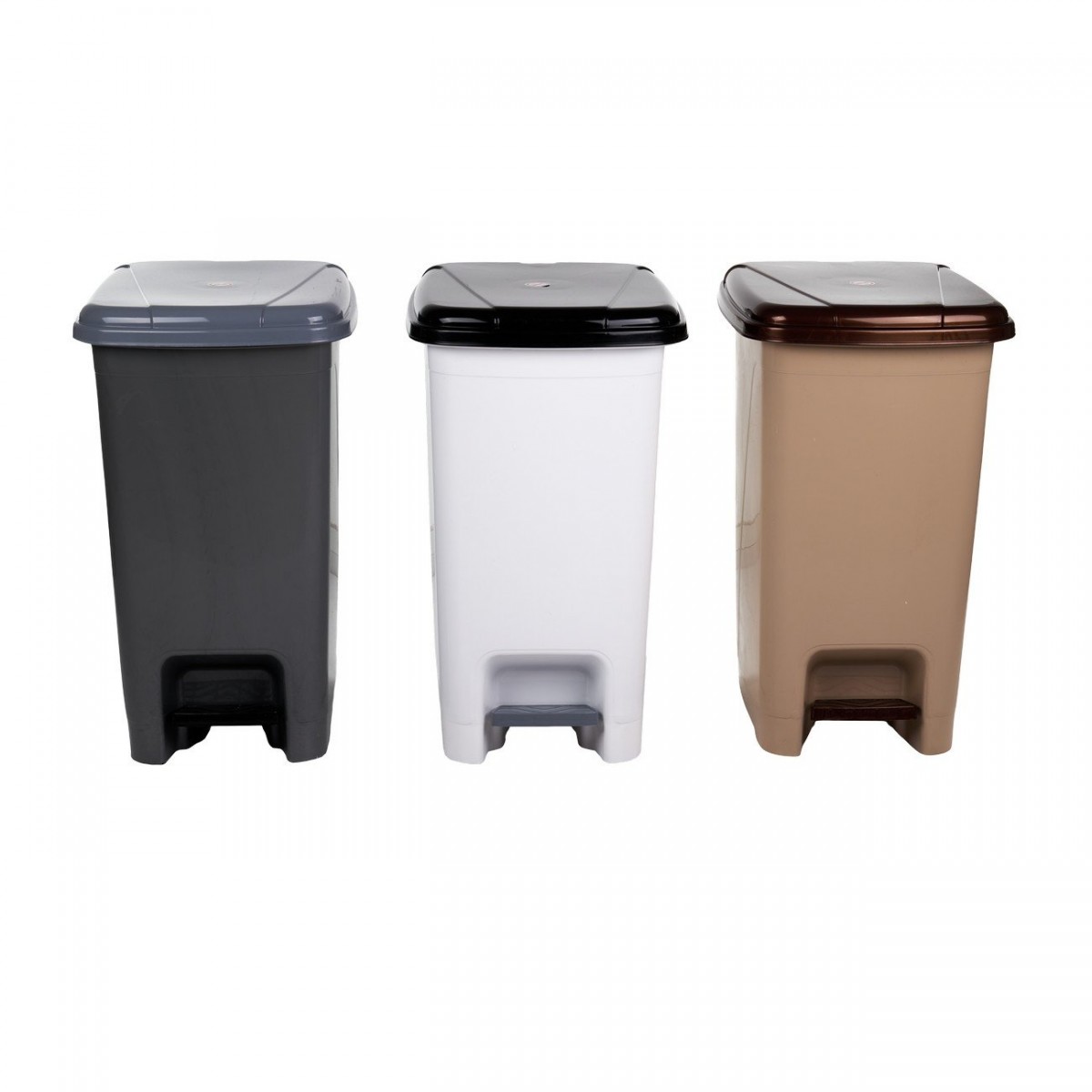 Κάδος πεντάλ "SLIM" σε χρώμα γκρι 25Lt 23x30x46