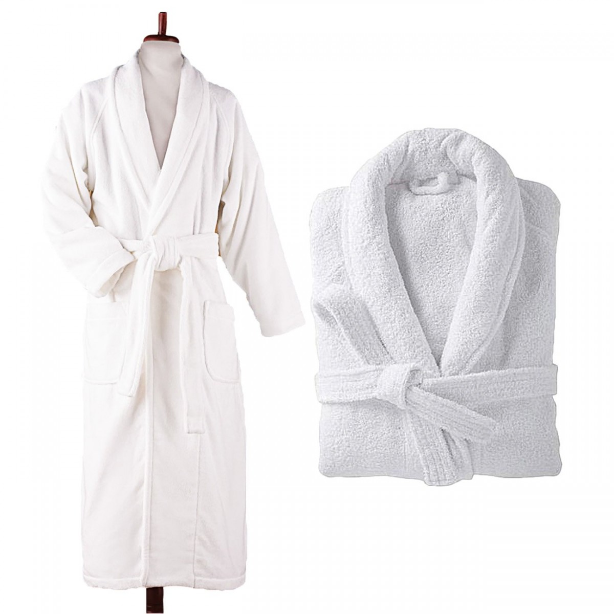 Μπουρνούζι σε χρώμα λευκό Μπουρνούζι σε χρώμα λευκό