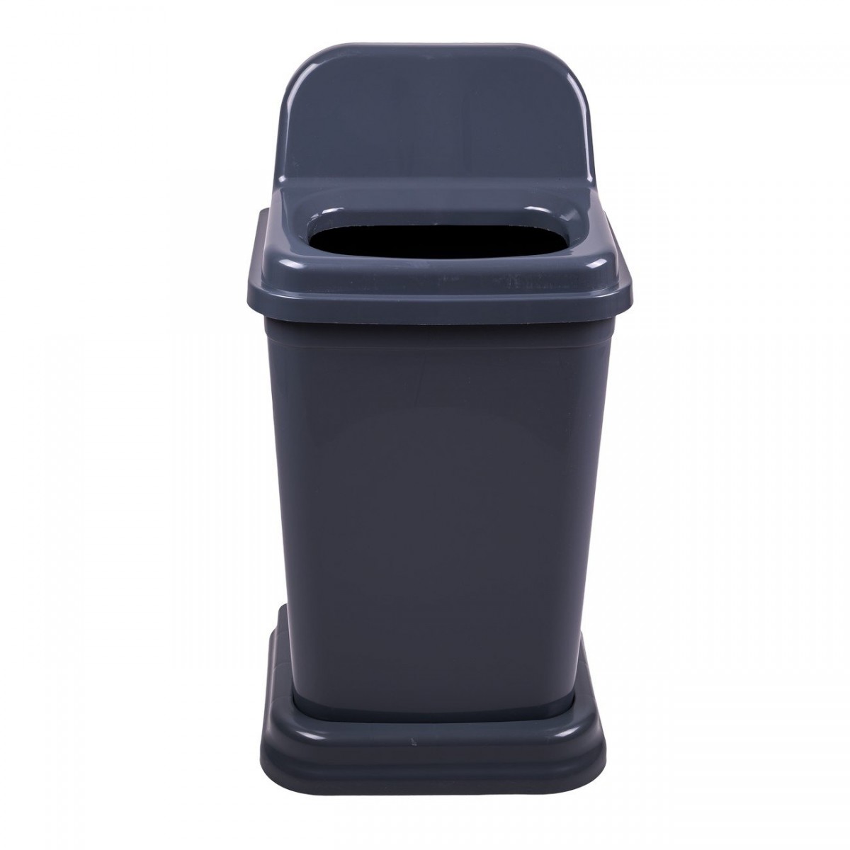 Κάδος ανακύκλωσης από πλαστικό σε γκρι χρώμα 50L