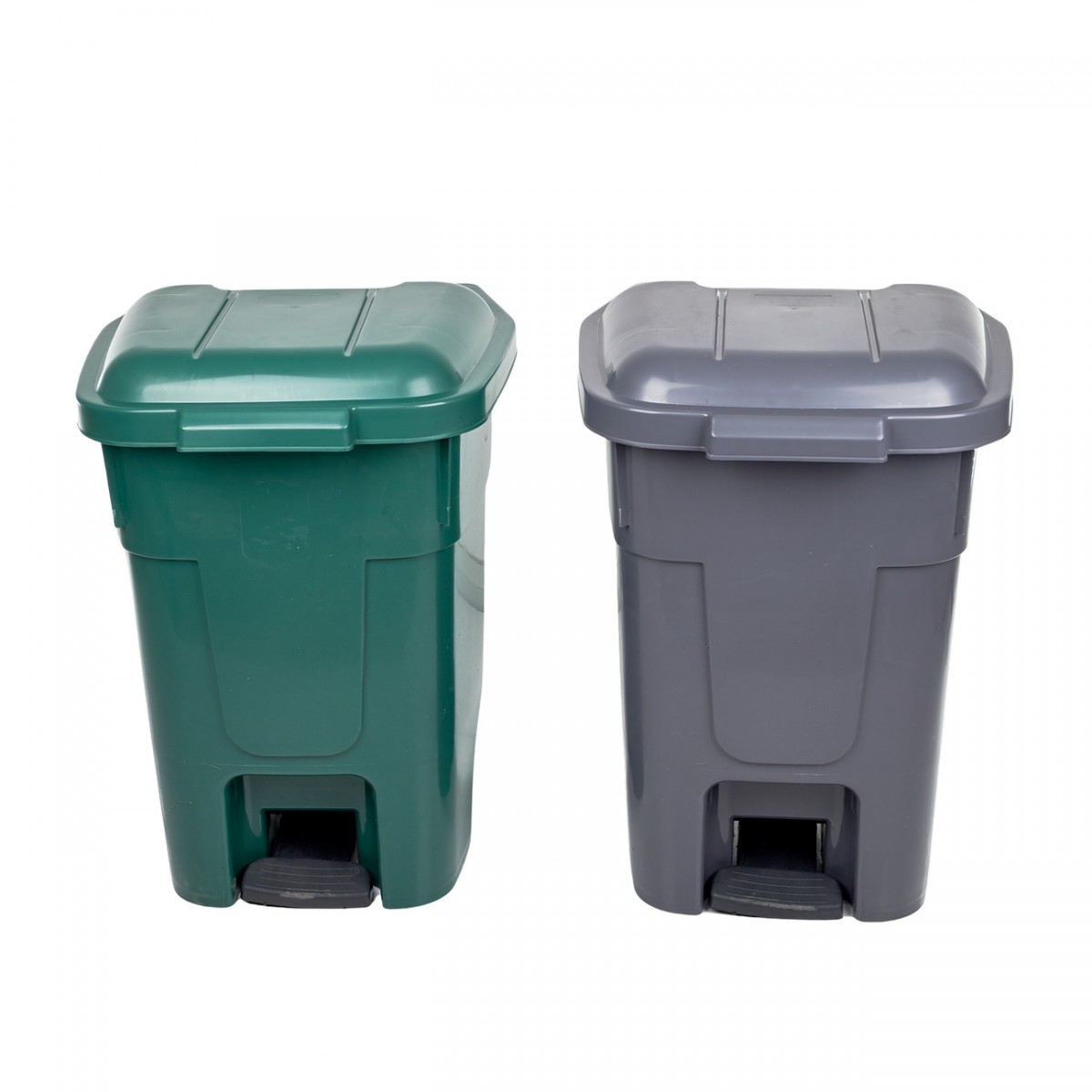 Κάδος σκουπιδιών από πλαστικό σε πράσινο χρώμα 60 λίτρα