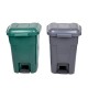 Κάδος σκουπιδιών από πλαστικό σε πράσινο χρώμα 80 λίτρα