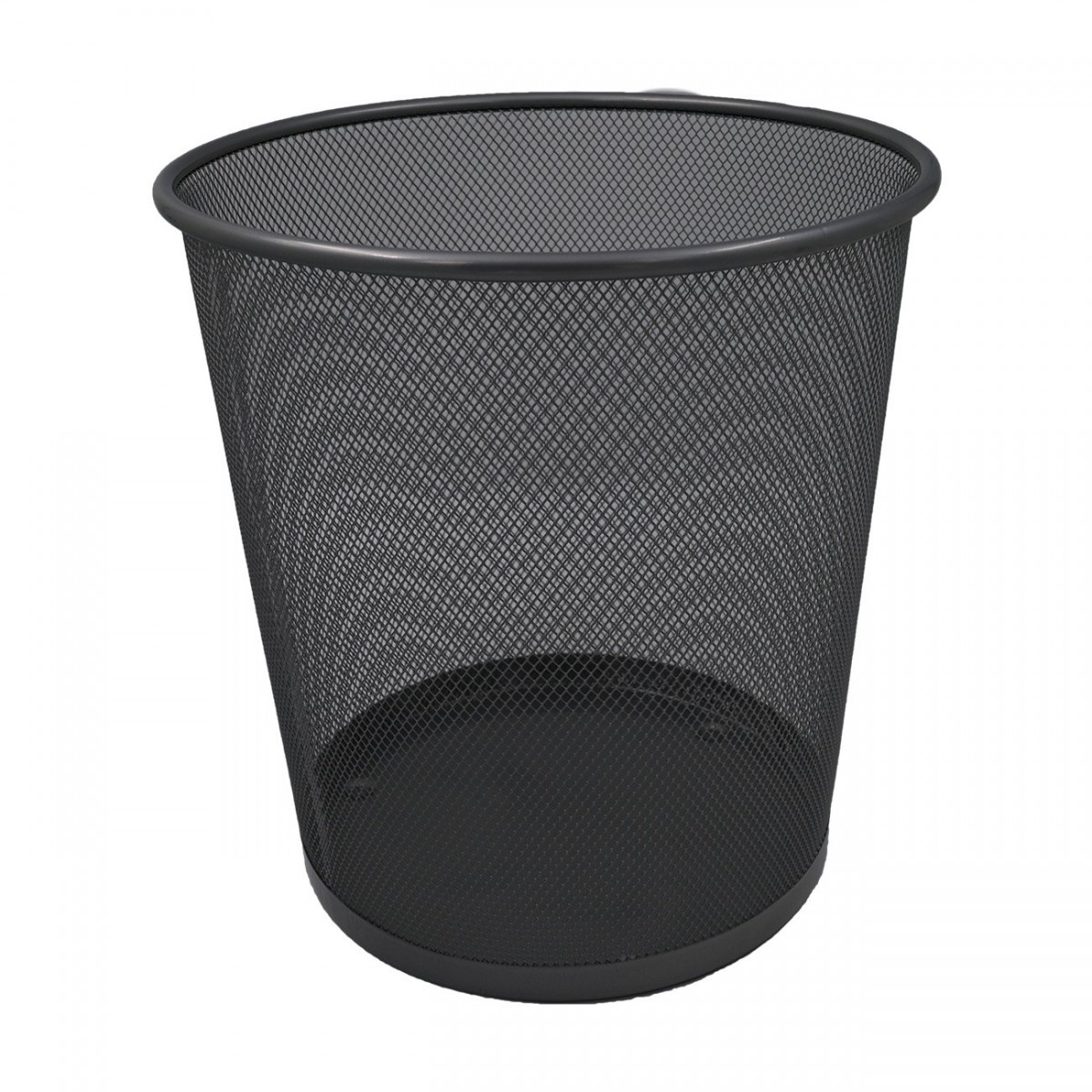 Καλάθι αχρήστων "SILVER" σε μαύρο χρώμα 26x26x28