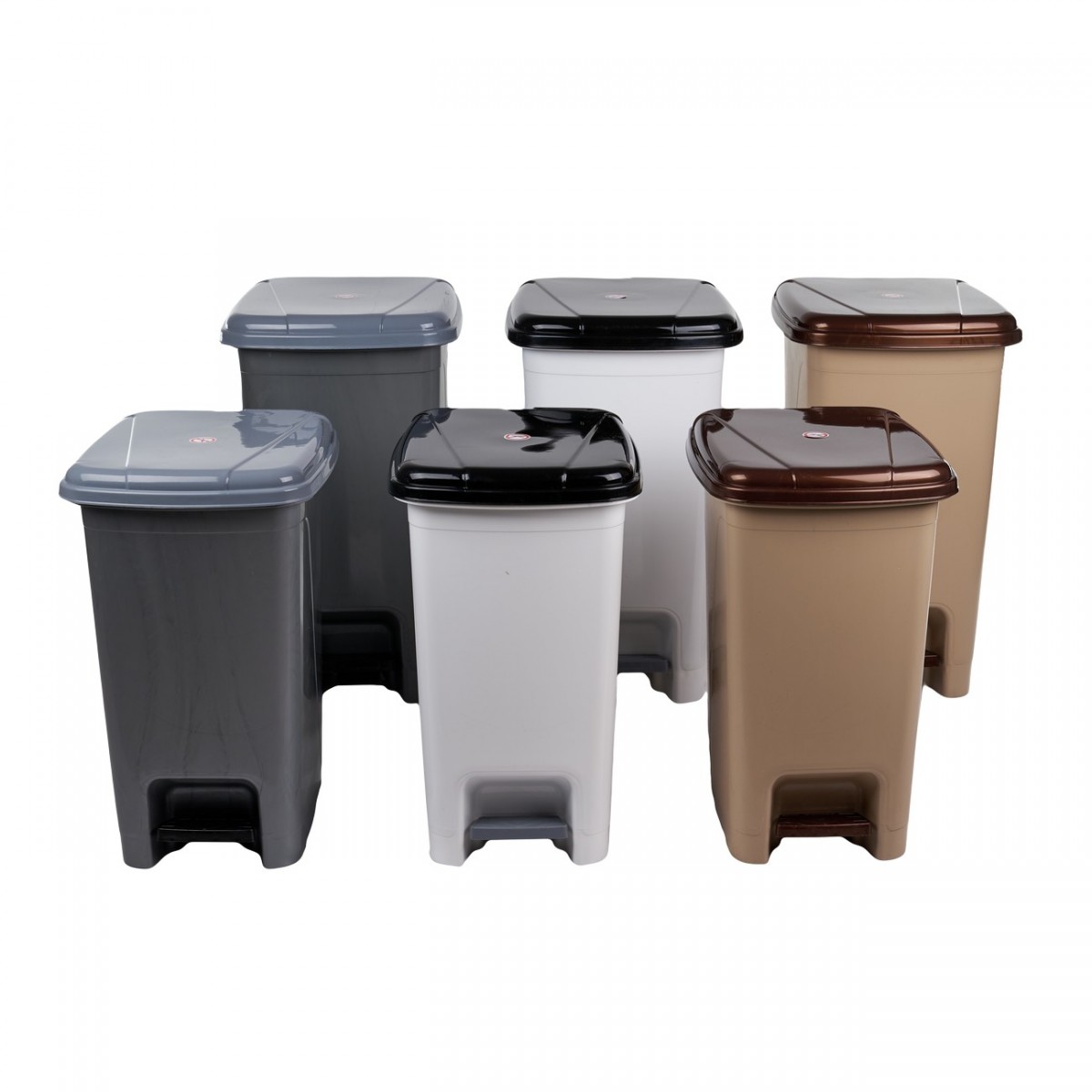 Κάδος πεντάλ "SLIM" σε λευκό χρώμα 60Lt 49x35,6x63,20